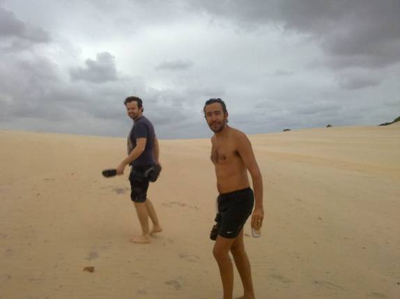 Com o padrinho Rafael em Itaúnas - ES